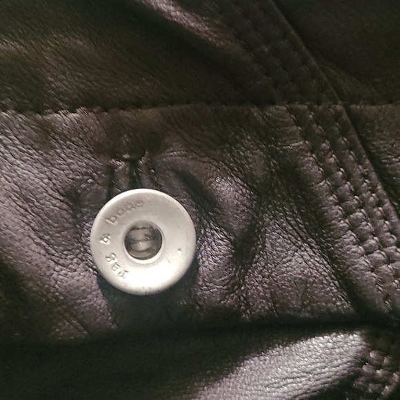 NWT RAG & BONE Mia Leather Jeans Relaxed Pants Dark Brown, Sz 4 & 6 - Picture 7 of 13